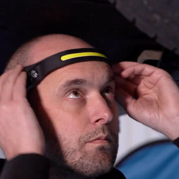 Adjust LumenLight elastic headband for secure fit